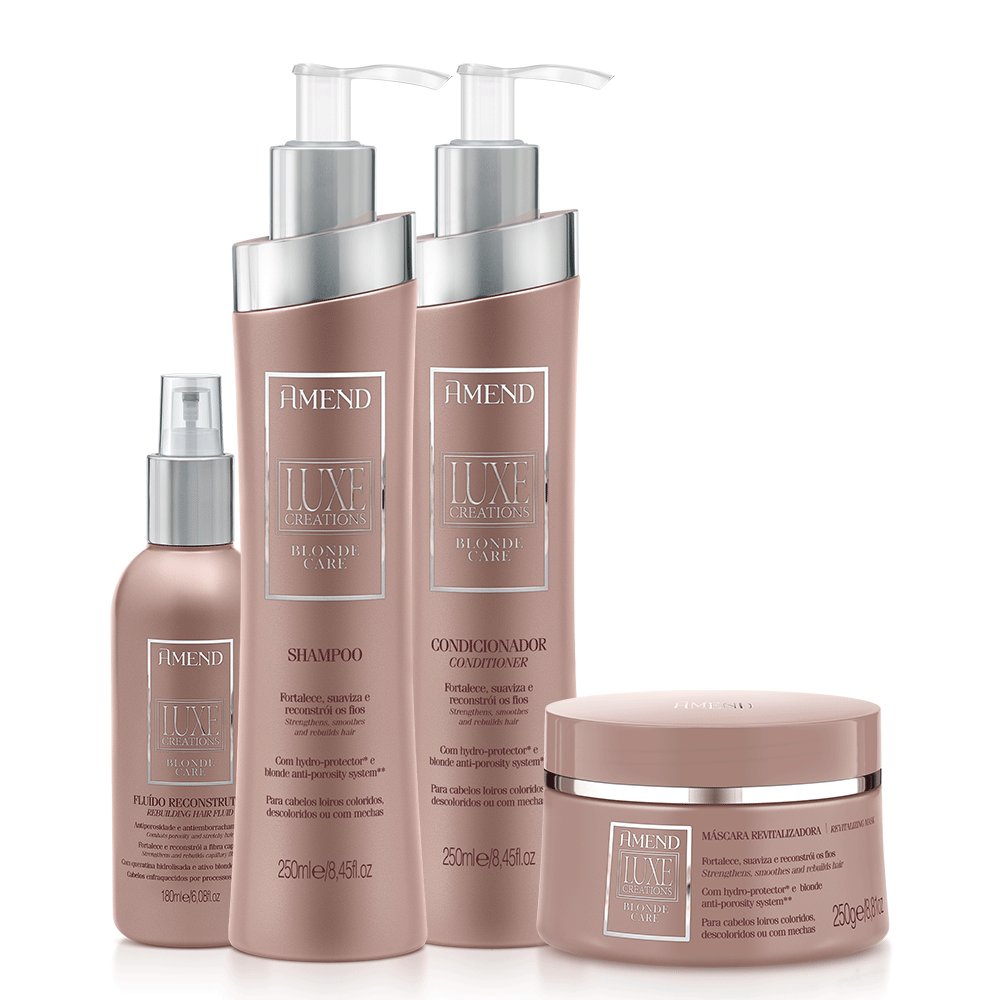 Kit Amend Luxe Creations Blonde Care | 4 produtos image number 0